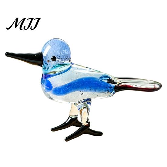 Crystal Glass Bird Collectibles Hand Blown Figurines, Colorful Mini Statues, Art Unique Crafts for Shelves Animal Ornaments Tea Table Bookshelf