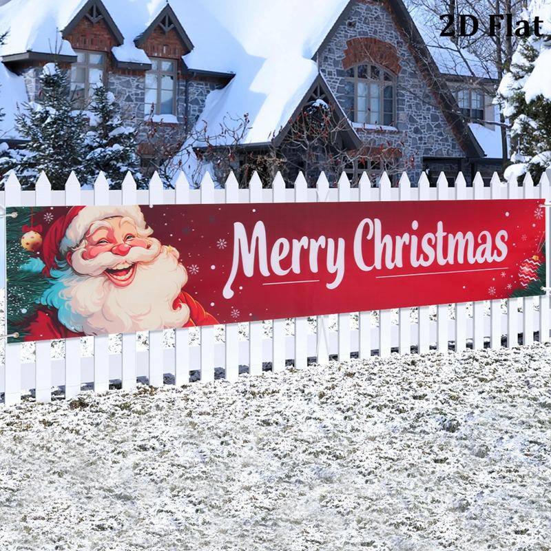Christmas Outdoor Banner Merry Christmas Decorations For Home 2025 Outdoor Decor Xmas Navidad Noel Natal Happy New Year 2026
