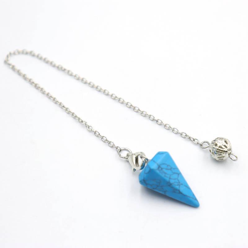 Natural Hexagonal Crystal Pyramid Pendant