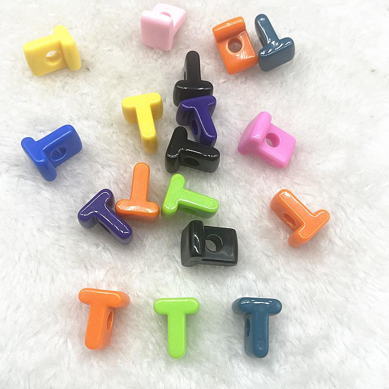 10pcs 20mm Mixed Alphabet Letter Beads Big Hole Charms Beads for Making Jewelry Diy Handmade Key Chain Accessories