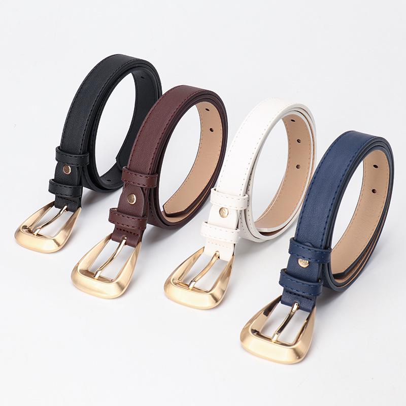 Versatile Women's Leather Belt: Stylish Decorative Waistband for Jeans and Suits
