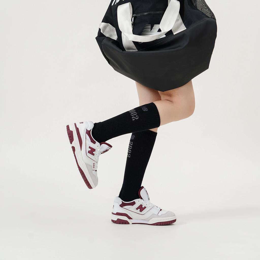 New Balance 550 Burgundy Unisex Sneakers White Sea-Salt BB550LI1