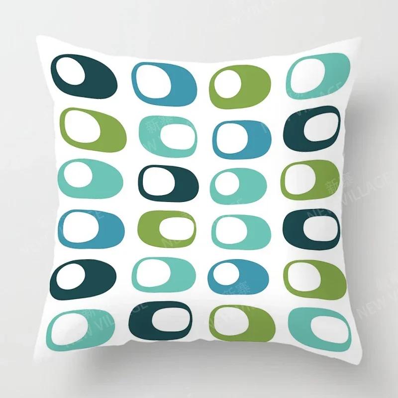 Nordic Fall Home Decor Autumn Throw Pillow Case Sofa Cushion Cover Modern 45x45cm 45*45 50x50 60x60cm 40*40 40x40 Geometry 60*60