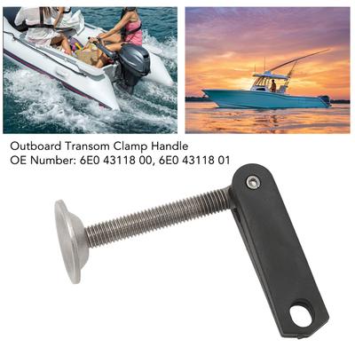 6E0 43118 01 Outboard Motor Transom Clamp Handle Wear Proof Stainless Steel Anti  for 4HP To 15HP 2 Stroke Engine