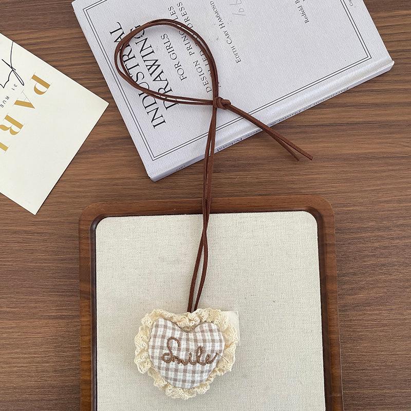 Collier pendentif animal de dessin animé coréen fait main pour enfants