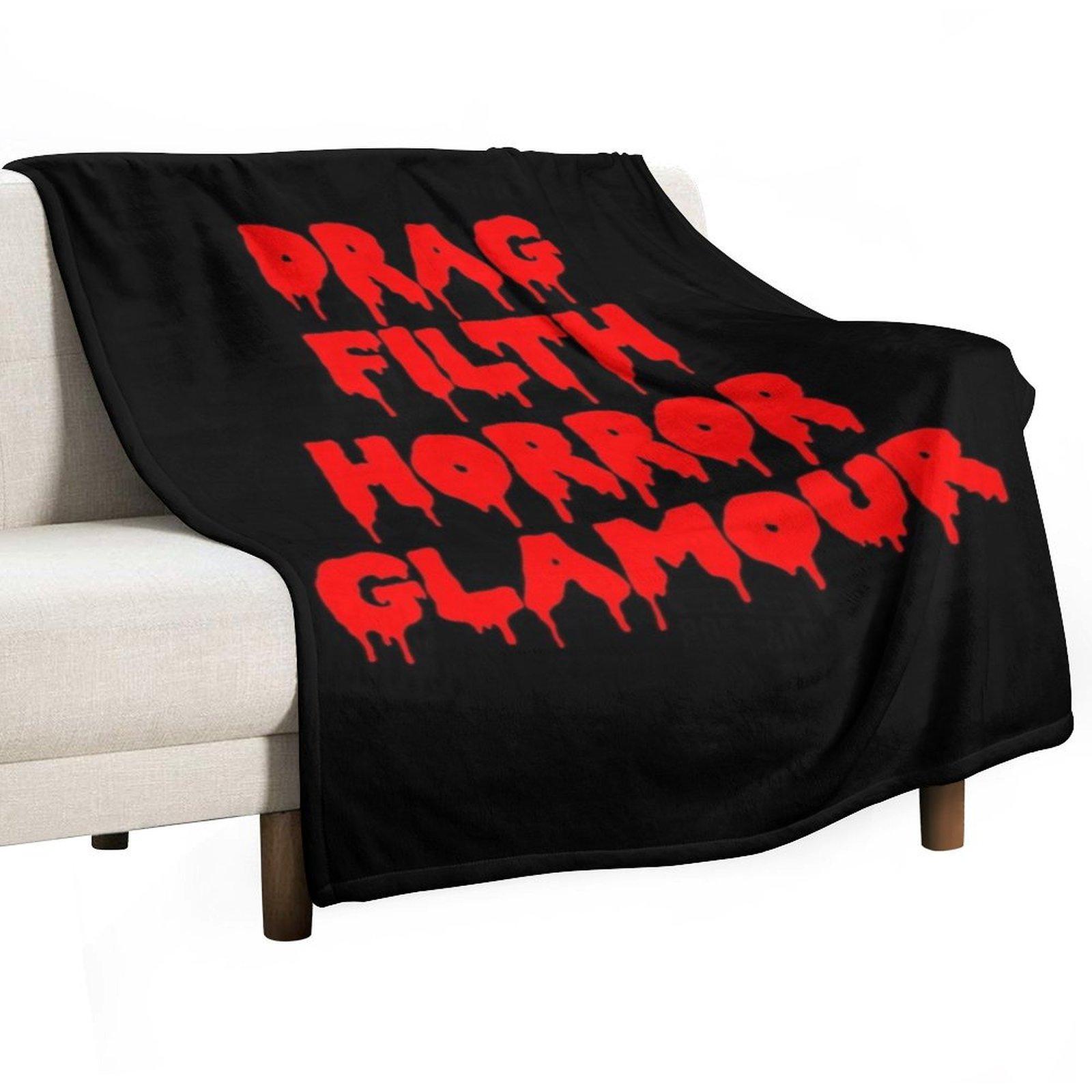 

Drag Filth Horror Glamour Throw Blanket Baby Thins Soft Beds Cute Plaid Blankets 30x40in