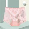 Women Panties Lace Briefs High Waist Underwear Female Intimates Mesh Breathable Underpants
