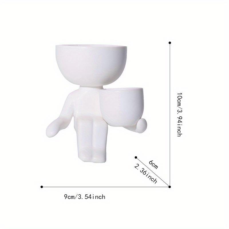 1 PC Kreative Humanoide Keramik Blumentopf Modernes Design Pflanzer Blumentopf Handwerk Vase Home Yard Dekoration Personal Isierte Geschenk