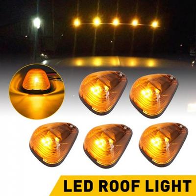 Cab 5X Amber LED Marker Lights Roof For Kit 99-16 Ford F250 F350 F450 Super Duty