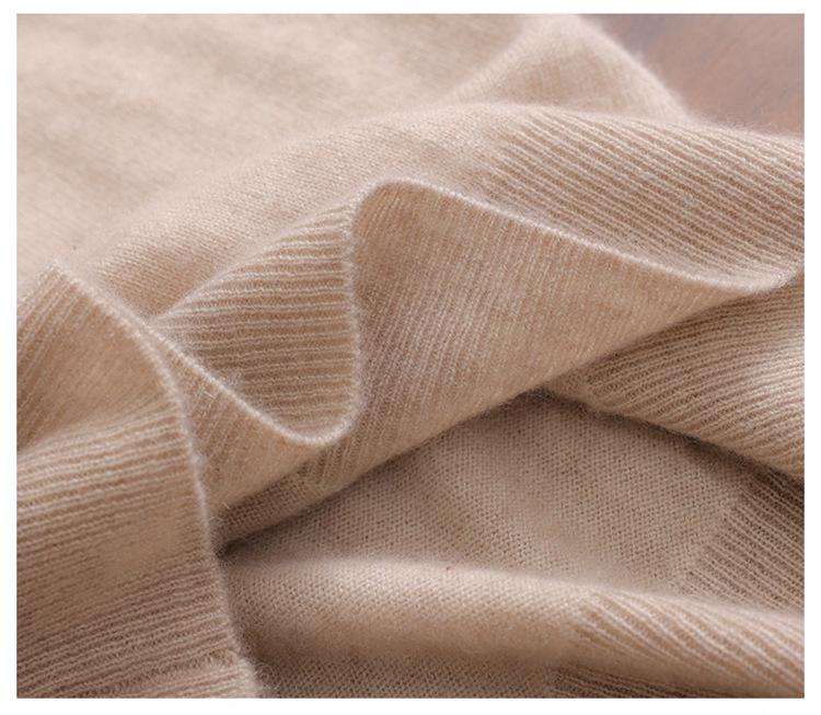 Men's V-Neck Loose Cashmere Knit Sweater - Autumn/Winter Base Layer