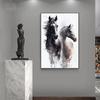 Horse Watercolor Canvas Oil Painting Prints Pictures Animal Horse Abstract Wall Art Posters Mural for Living Room Home Decor