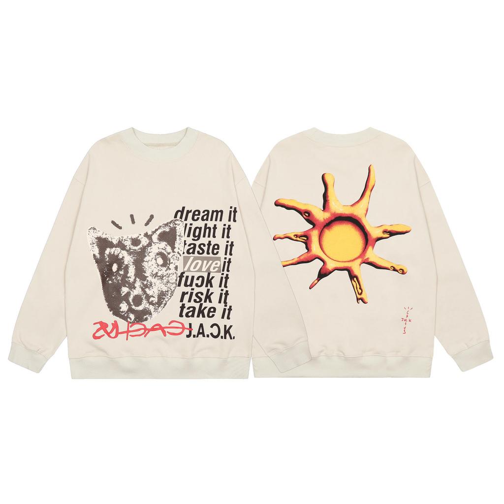 Outfit Trendy Hip Hop Travis Scott Collaborazione Felpa e Pantaloni
