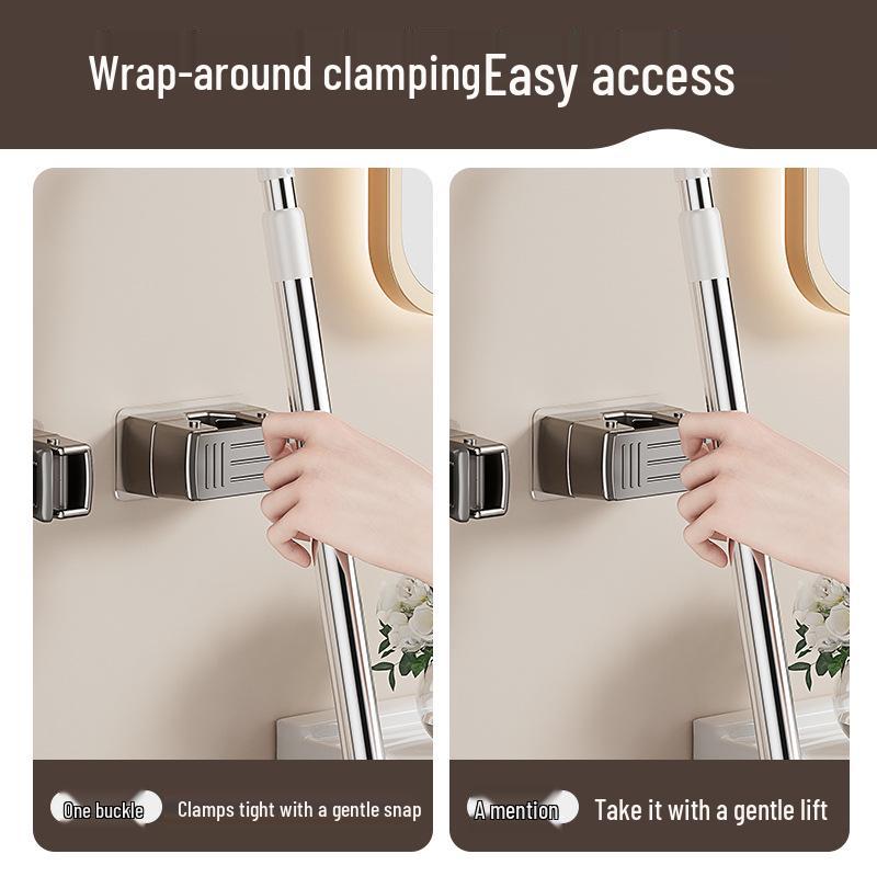 Traceless Wall-Mounted Mop and Broom Holder Clips