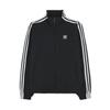 Chaqueta Originales Retro Deportiva Tejida Suave Cómoda para Mujer Negra JD5331