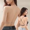 Summer Sexy Seamless Bra Women's Beautiful Back Straight Back Buckle Invisible Bra Chest Gathering Slim Shoulder Suspender Bra