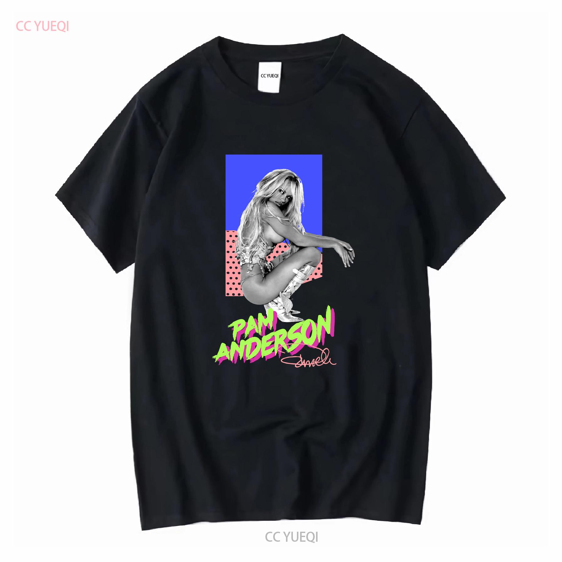 

Young Reckless YR Pamela Anderson Super Model T Shirt Black Size L long or short sleeves vintage Washed Breathable Stretched 4XL