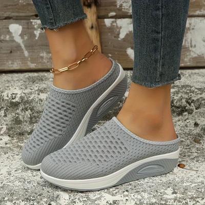 Fashion Women Breathable Mesh Beach Outdoors Fashion Women's Mesh Slippers with Air-Mesh and Non-slip Sole Non-slip Shoes Slippers Women