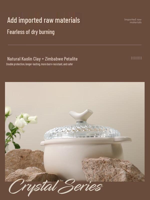 Katemake Glazed Ceramic Casserole Pot