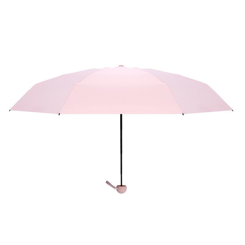 Kompaktowy Mini Parasol Podróżny Parasol Ochrona UV 5-krotny Ultralekki Parasol Przeciwsłoneczny Przenośny Manualny