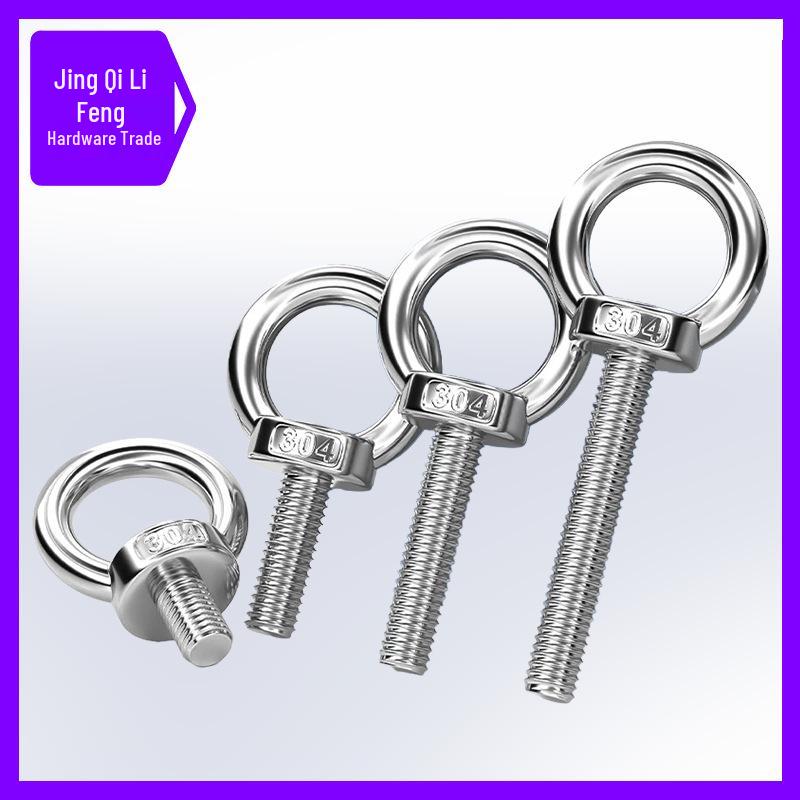 304 Stainless Steel Eye Bolt for Lifting: Marine and Wire Lifting Accessories