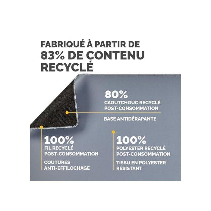 Sous-main Breyta 80 x 40 cm bleu marine