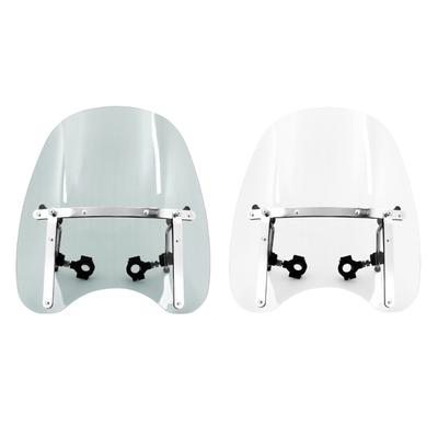 Retro Motorcycle Wind Deflector Panel Windshields Extension Adjustable Suitable for Riding Enthusiasts Adventure Seekers