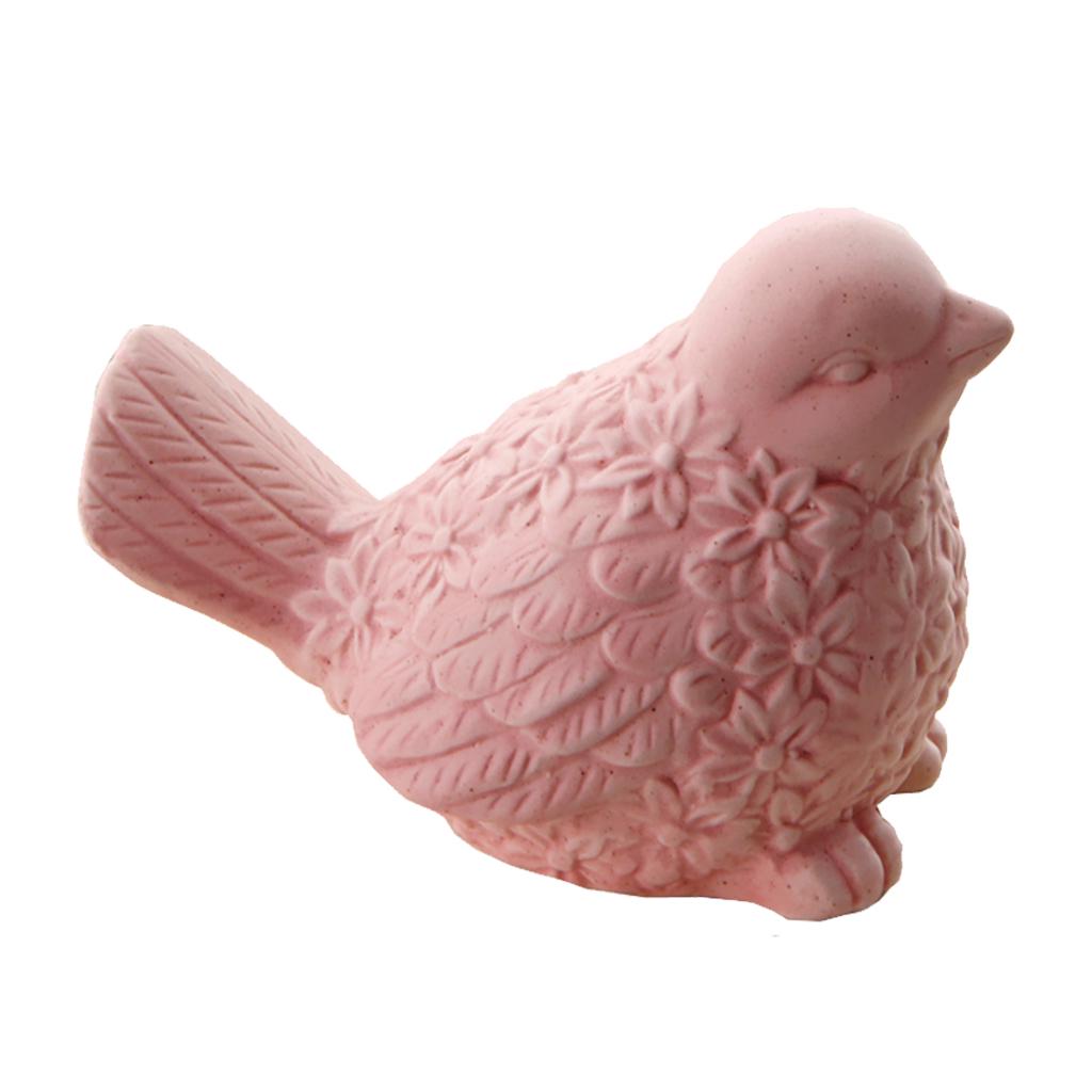 Tooarts Tiny Bird Glass Sculpture Ornament Bird Figurine Hand Blown Statue Multicolor