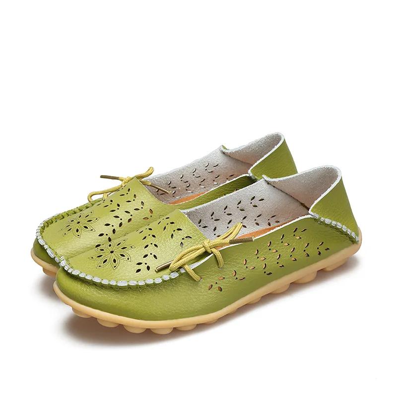 Женская обувь на плоской подошве 2026 Лето Низкий верх Плоская подошва Удобная Обувь для медсестер Обувь для мамы Размер 35-44 Лоферы Женские 35 зелёный 1960₽