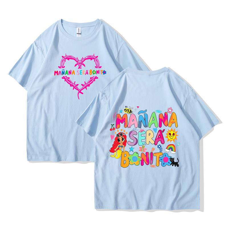 Limted Karol G Manana Sera Bonito T Shirts Fashion Harajuku Hip Hop T-Shirt Unisex Casual Breathable Cotton Oversized Tee Shirt
