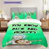 Wubba Lubba Dub Dub Rick Sanchez Home Soft Sofa Cover Blanket Down Pillowcase Duvet Cover Without Core Threepiece Set Without Core