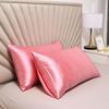 Bedroom Pillow Case Protector Simulated Silk Fabric Pillowcase Modern 48x74cm Luxurious Comfotable Solid Color