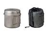 Snow Peak Titanium Cooker Lightweight Deep Trek 1400ml with Storage Case Climbing Disaster Prevention SCS-009T