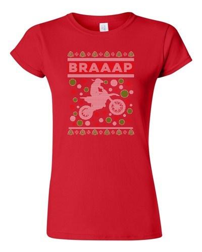 

Junior Braaap Motorcycles Bike Riders Ride Ugly Christmas Humor DT T-Shirt Tee Unisex T-Shirt L