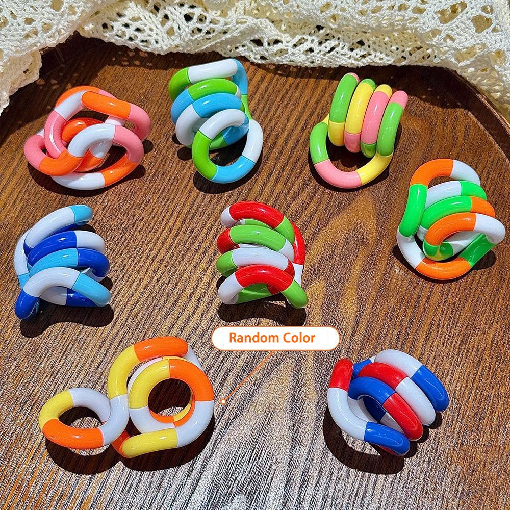 Zabawne Edukacyjne Sensoryczne Zabawki Fidget Kreatywny Odkształcalny Węzeł Łańcuszek Spinner Zabawka do Redukcji Lęku i Stresu Dziecko Nastolatek ADHD
