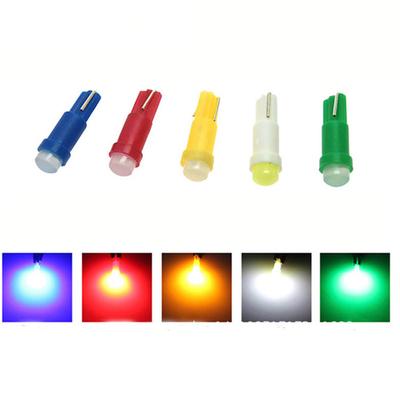10 szt. T5 Led Car Dashboard Light Instrument Samochodowe drzwi Wedge Gauge Lampka do czytania Żarówka 12V