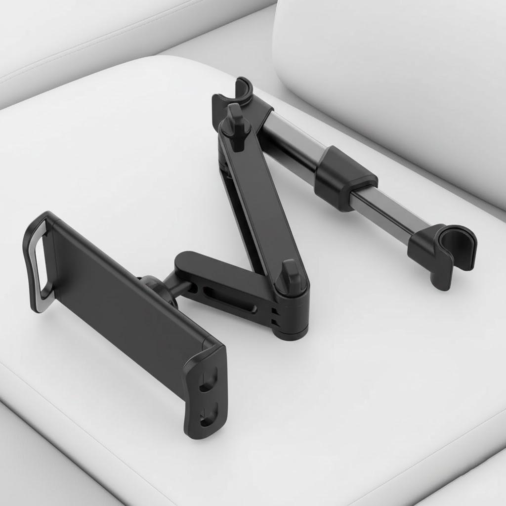 

Car Phone Holder Universal Stand with Navigation Support Anti-Shake Rear Headrest Fixed Bracket for Cars Accessories чорний