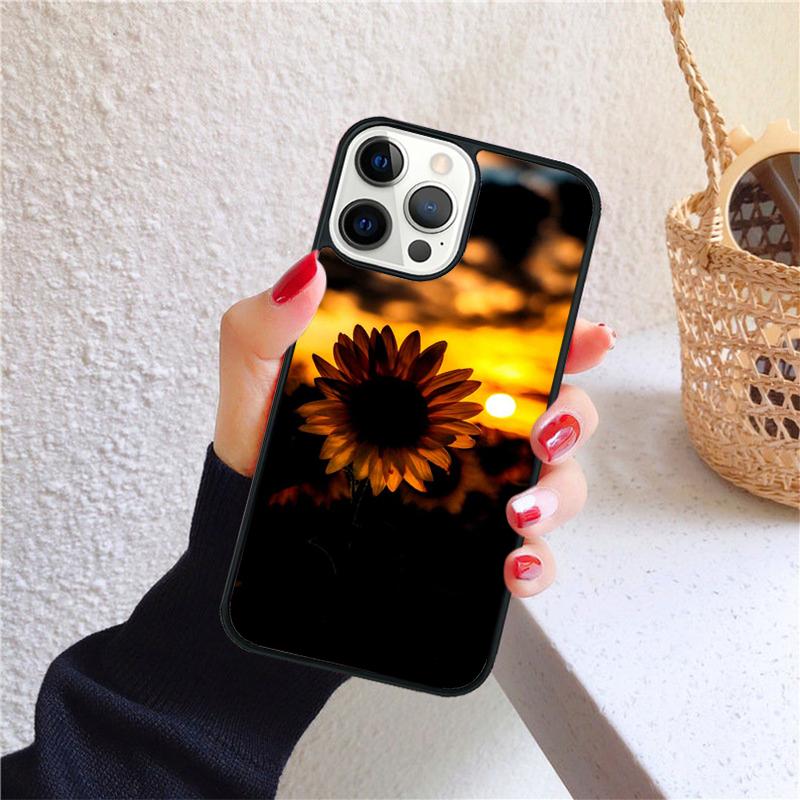Sunflower Summer Phone Case for iPhone 17 Air 16 Coque 15 14 12 13 PLUS 11 PRO MAX Back Cover Fundas Shell