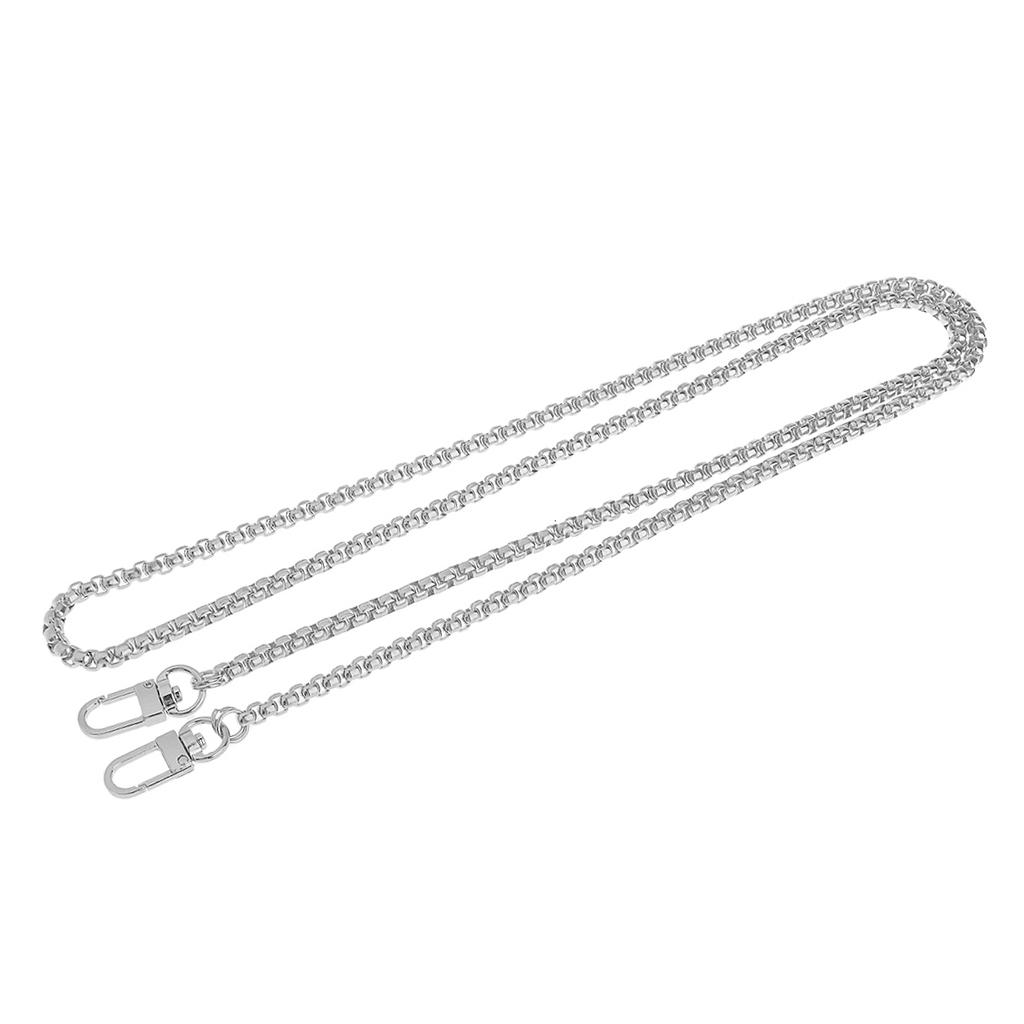 Metal Purse Chain Strap Replacement Handbag Bag Accessories, with Metal Buckles, 47 Inch