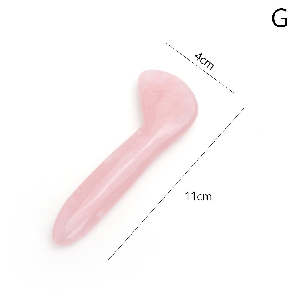 Natural Rose Quartz Jade Gua Sha Board Acupuncture Massage Facial Gouache Pink Quartz Massage Face LiftingStone Guasha Scraping