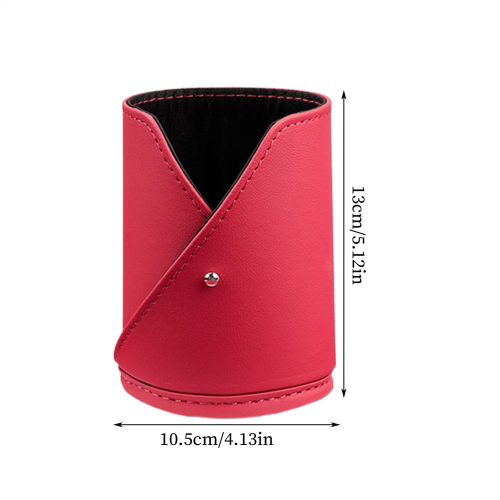 

Creative Car Door Beverage Coffee Cup Storage Box Leather Backseat Organizer Portable Water Cup Holder Driving Safety червоний