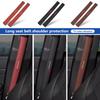 Leather Car Seat Belt Shoulder Protector Extended Decoration For Lancer ASX Pajero Mirage Attrage Xpander Outlander