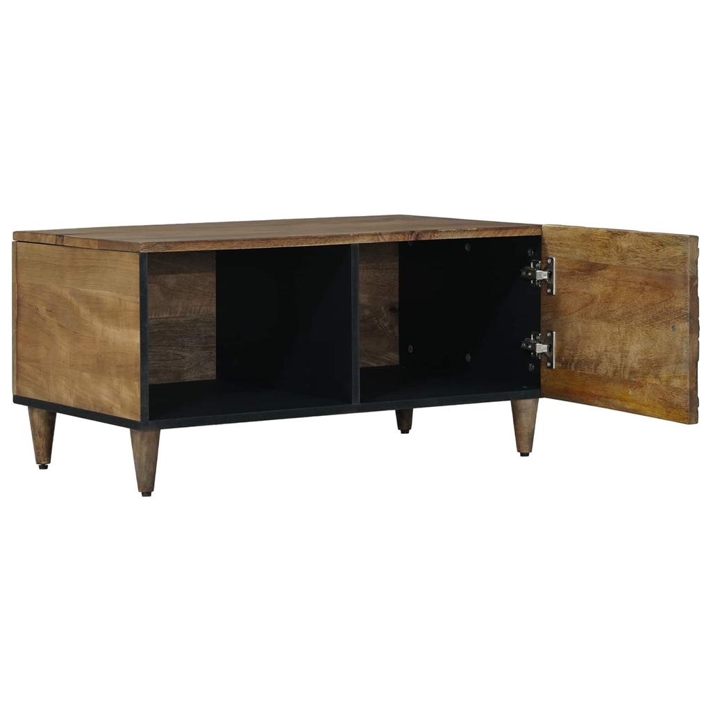 Coffee Table Brown 80 x 50 x 40 cm Solid Mango Wood