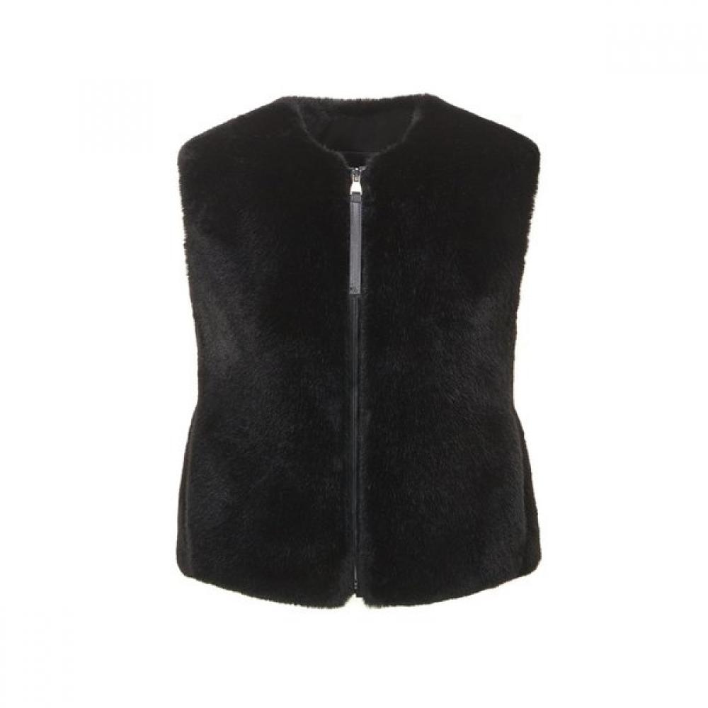 

Faux Fur Source Vest Lvt037krfkf BLACK/M