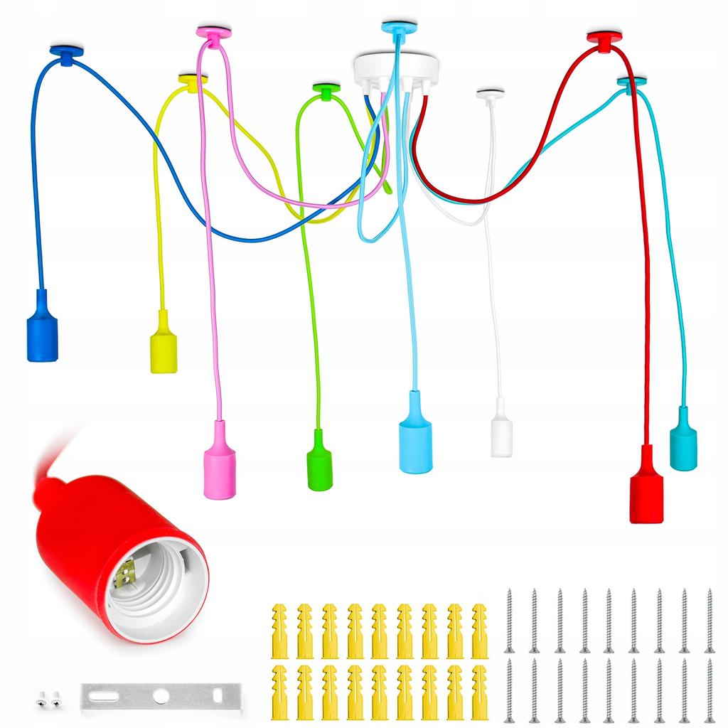 Spider chandelier 8 arms colorful living room children's room hanging ceiling lamp