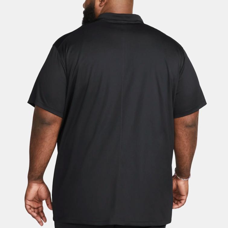 Nike Однотонный логотип свитер поло рубашка мужская топы черный DH0822-010