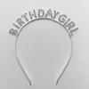 Rhinestone Crystal Letter Headband for Birthdays and Parties