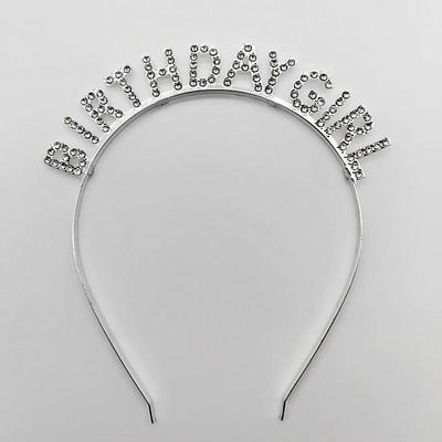 Fascia con Lettera in Cristallo Strass per Compleanni e Feste