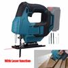 LED Light With laser For 18V Makita Electric Curved Saw Cordless Jig Saw Portable Multifunction Carpenter Power Tool No battery