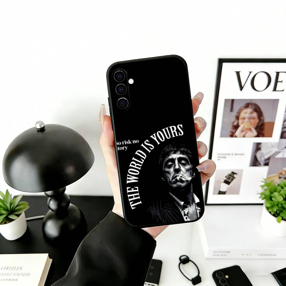 S-Scarface T-Tony Handyhülle Für Samsung Galaxy A73,A72,A71,A70,A53,A52,A51,Andere Weiche Schwarze Hülle
