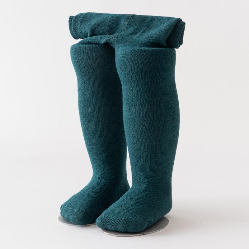 

7-цветные детские колготки с footies для малышей - Весна/Осень, Колготки на первый день рождения S 0-12 months темно-зеленого